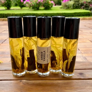 Amber Vanilla Perfume Oil, Fragrance Roll On, Roll On Perfume, Perfume Oil, Scented Perfume Oil, Perfume Roller, Gift Idea