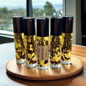Mahogany Perfume Oil, Roll On Perfume, Gift Idea, Fragrance Roll On, Perfume Oil, Scented Perfume Oil, Perfume Roller, Fragrance Oil