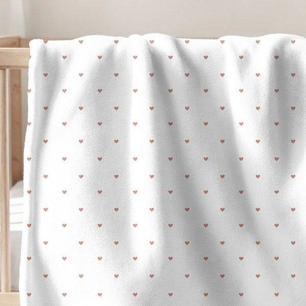 Heartbeat Petals ECM Orange Hooded Blanket