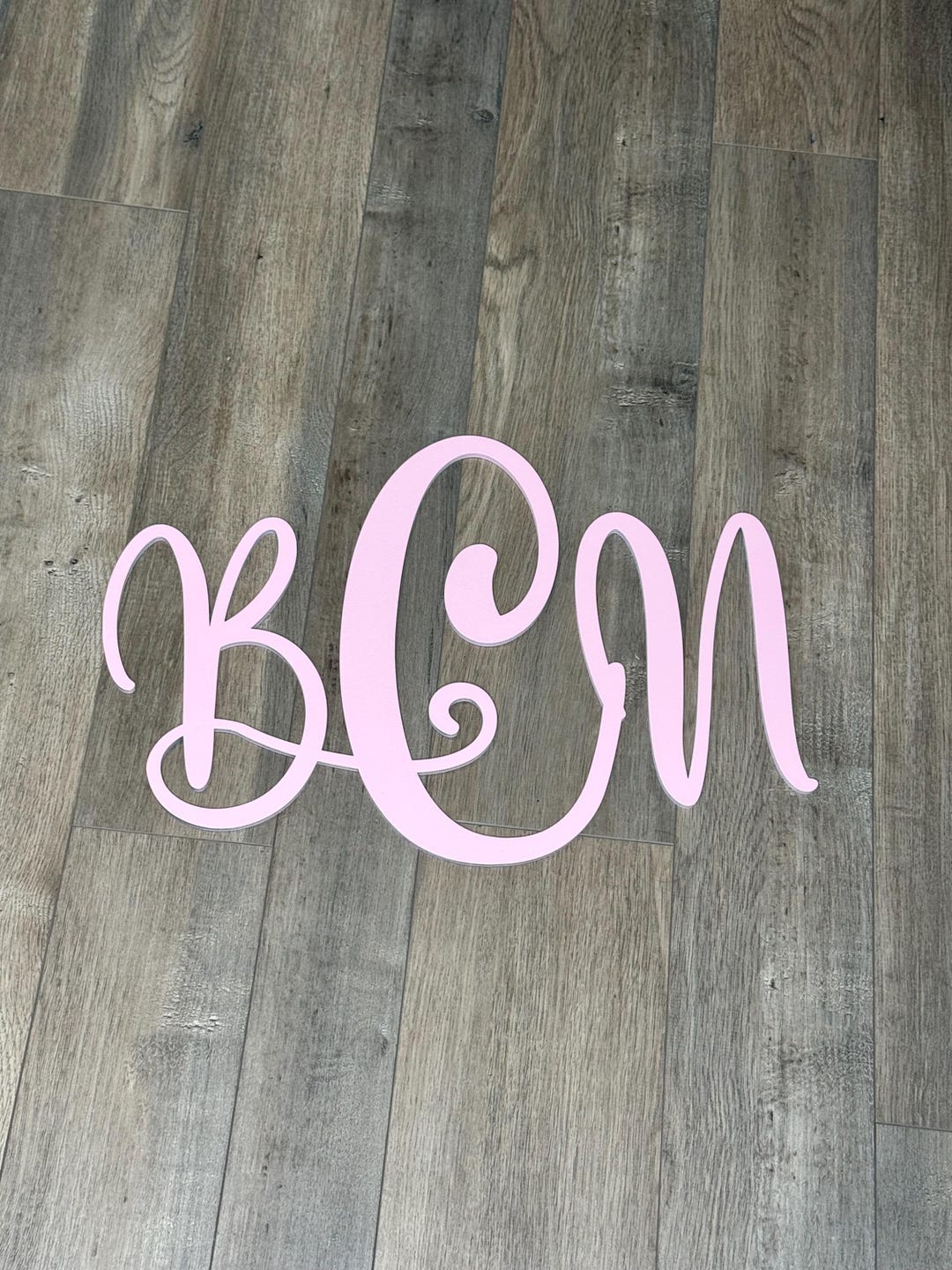 Custom Monogram Name Sign | Personalized Wooden Wall Decor | Baby ...