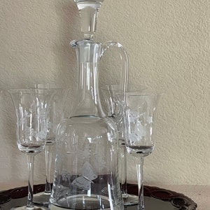 Toscany Romania Handblown Decanter Set