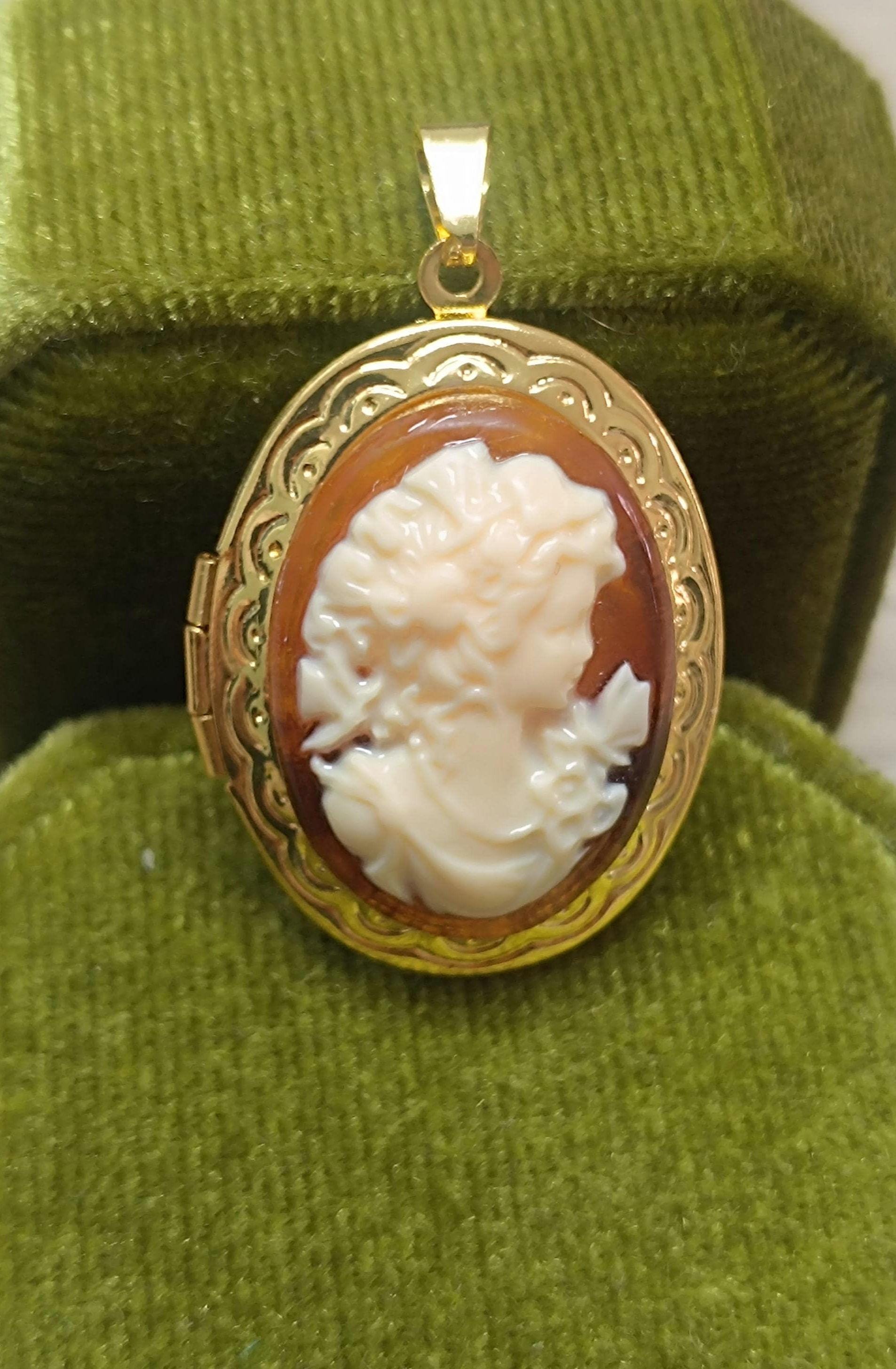 Vintage collier fantaisie ancien, gros pendentif rétro, bijou