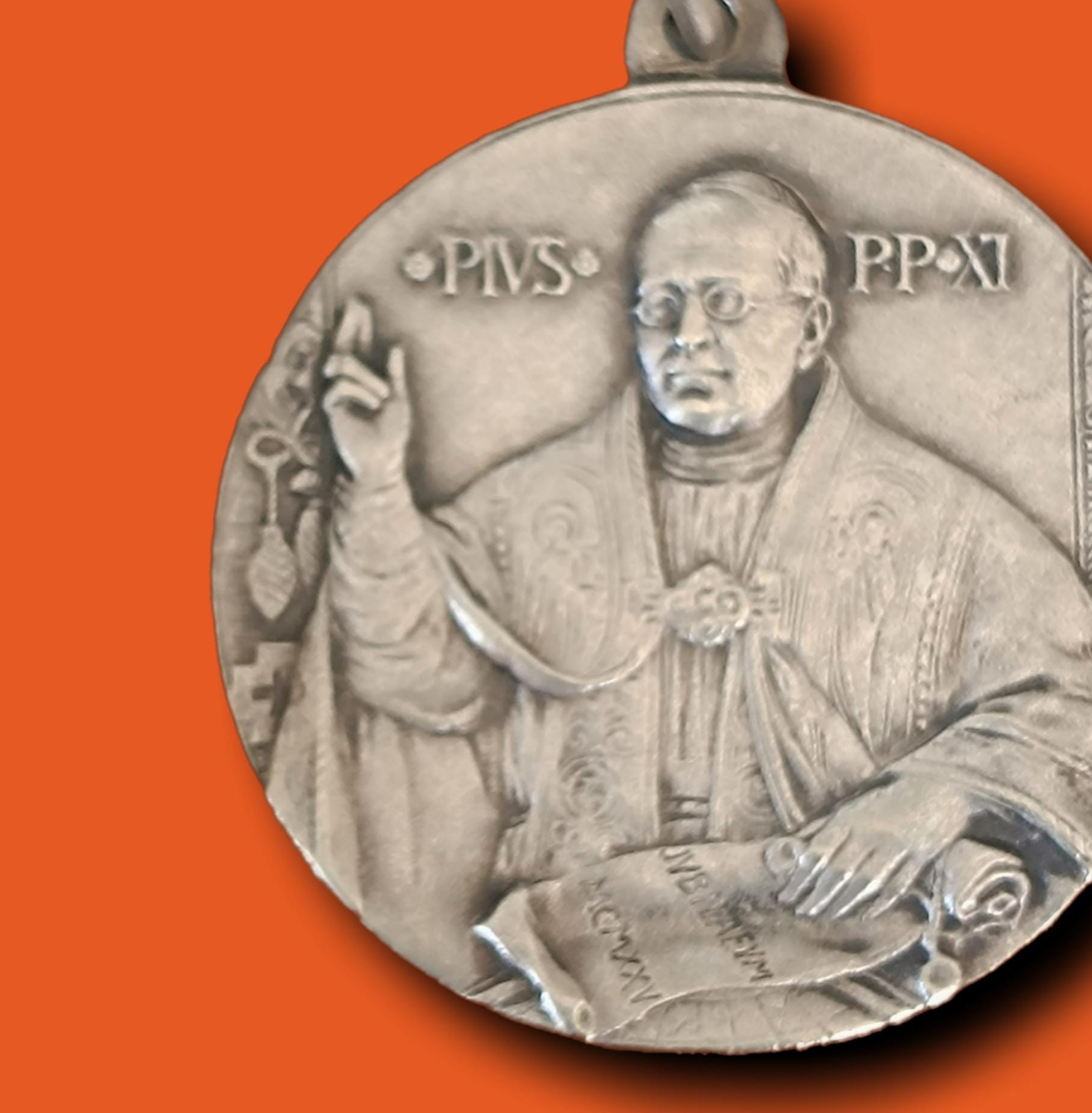 ピウス5世 Pontifex Maximus メダル 珍しい大型アンティークメダル