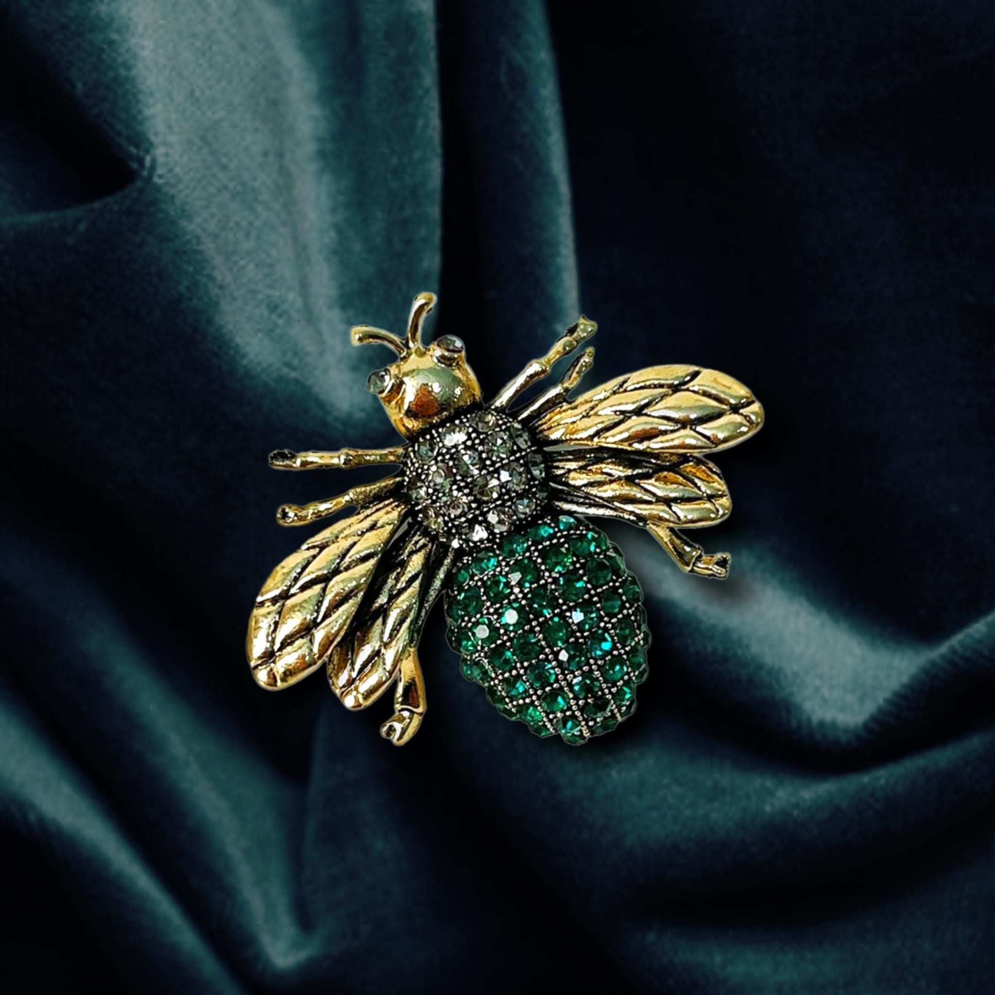 Magnificent Antique-style Gold-colored Bumblebee Brooch Set  display picture 1