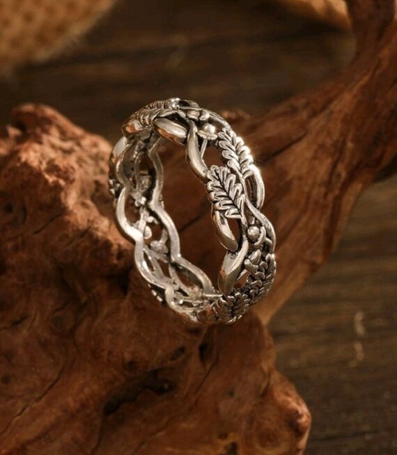 2 very beautiful, quality silver-colored rings wi… - image 5