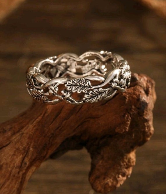 2 very beautiful, quality silver-colored rings wi… - image 10