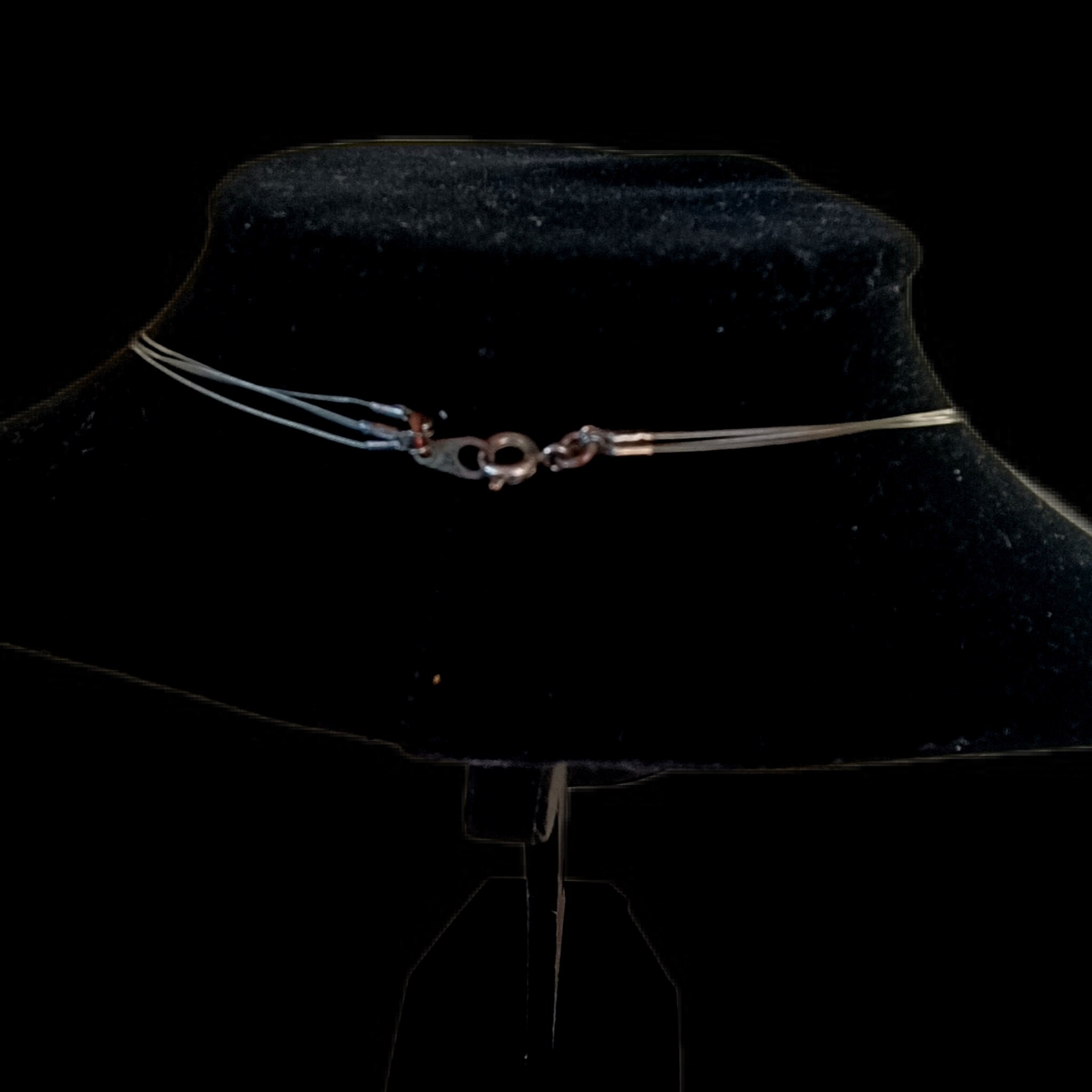Superbe Collier Vintage 3 Rangs De Perles En Résine Blanc Nacré - Occasion