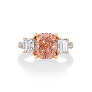 1.74 Ct GIA Pink Diamond Fancy Intense Pink Ring/pendant - Etsy