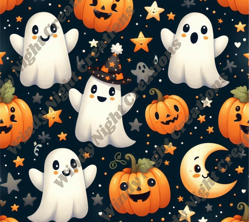 20 Oz. Tumbler Wrap With Ghosts and Pumpkins Party Favor for Halloween ...