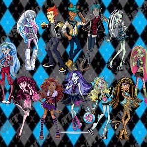 Monster Girls Tumbler Wrap Digital Files for Diy gifts or small business PNG, SVG, JPG (300 dpi) 20 oz. tumblers