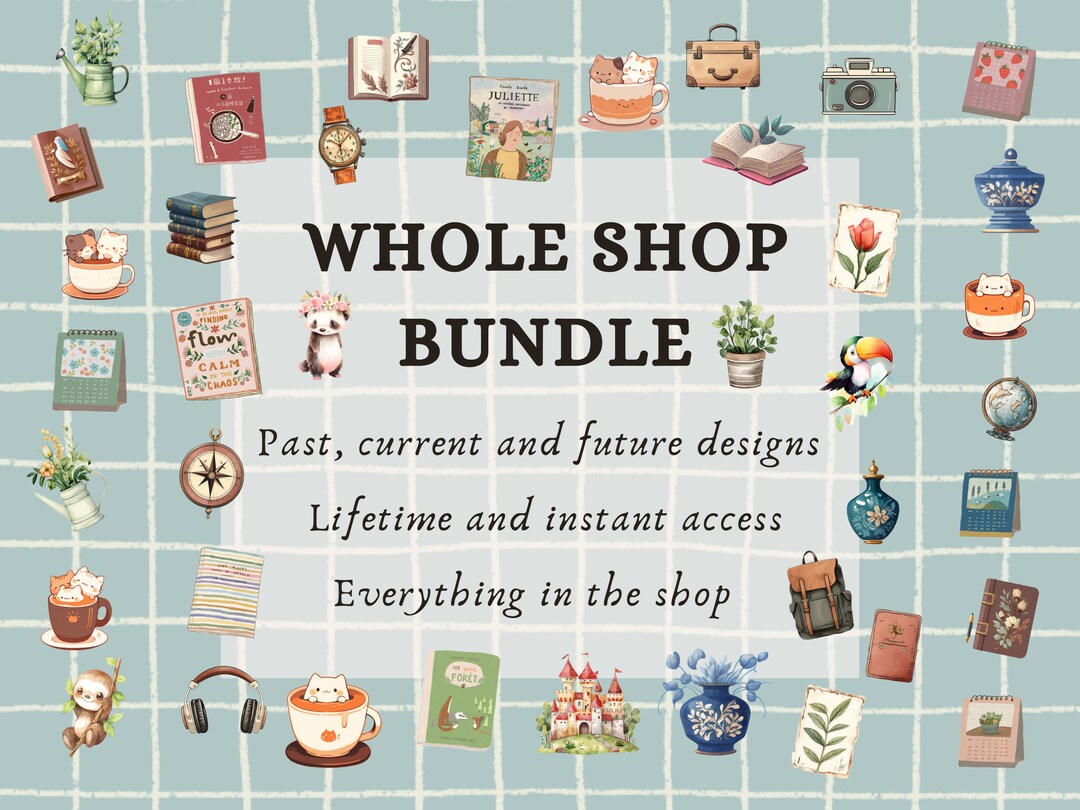 Whole Shop Bundle | One Time Payment and Lifetime Access｜notion ...