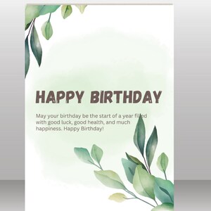 Happy Birthday Greeting Card