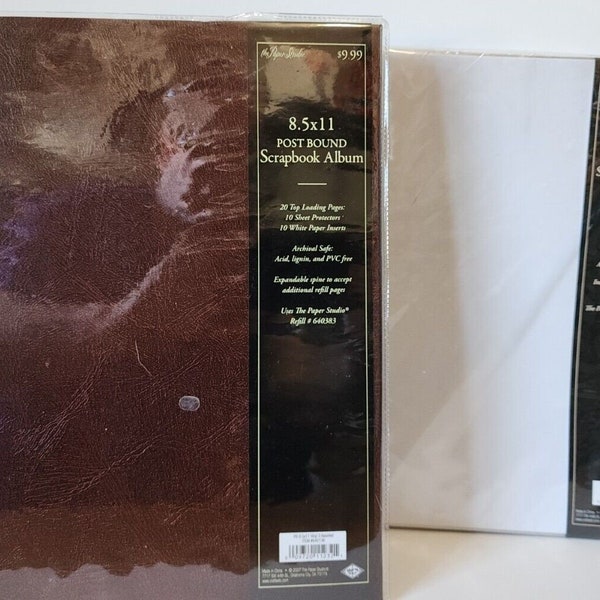 Scrapbook Album 8.5x11 Post Bound Etsy