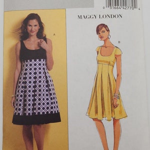 Butterick Sewing Pattern B5317 Maggy London Scoop Neck Dress BB Sizes 8-14 Uncut