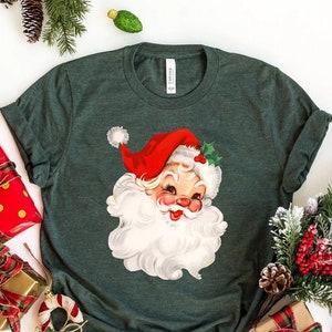 Christmas Santa Shirt, Retro Santa Shirt, Gift For Christmas, Retro Christmas Shirt, Christmas Shirt For Women, Gift For Women, Santa Shirt