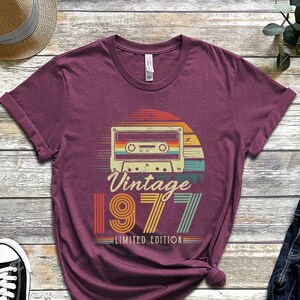 46th Birthday Gifts Shirt, Vintage 1977 Birthday Shirt, 46th Birthday Shirts, 46th Birthday Gifts for Men, 46th Birthday Gifts for Women Tee