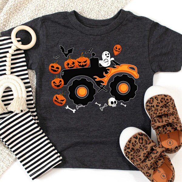 Halloween Truck Shirt, Boy's Halloween Shirt, Boy's Truck Shirt, Truck Halloween Shirt, Toddler Shirt, Halloween Shirt,Toddler Halloween Tee