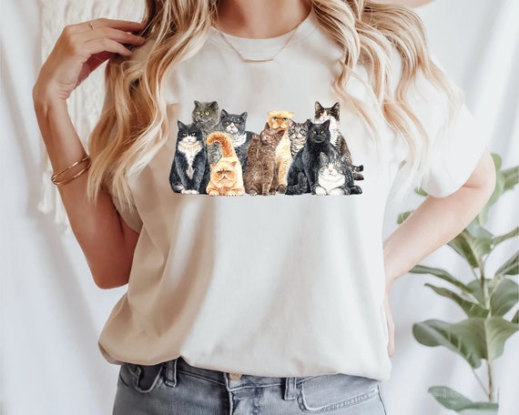 Women Cat Shirt, Cat Shirt, Love Chickens, Animal… - image 4