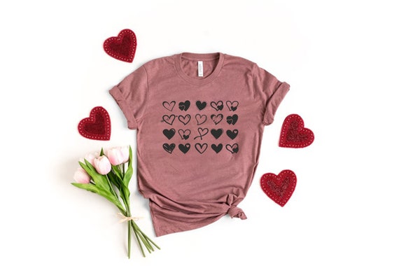 Valentines Day Shirt, Heart Shirt, Valentines Day… - image 3