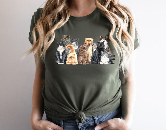 Women Cat Shirt, Cat Shirt, Love Chickens, Animal… - image 5