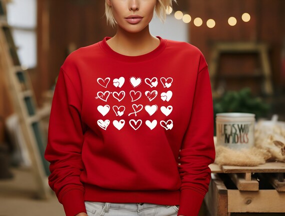 Valentines Day Shirt, Heart Shirt, Valentines Day… - image 1