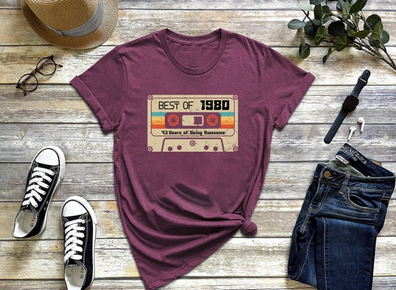 Vintage 1980 Shirt, 1980 Shirt, 43rd Birthday Shi… - image 7