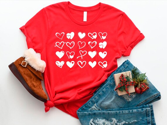 Valentines Day Shirt, Heart Shirt, Valentines Day… - image 8