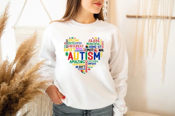 Autism Shirt, Autism Heart Shirt, Autism Awarenes… - image 1