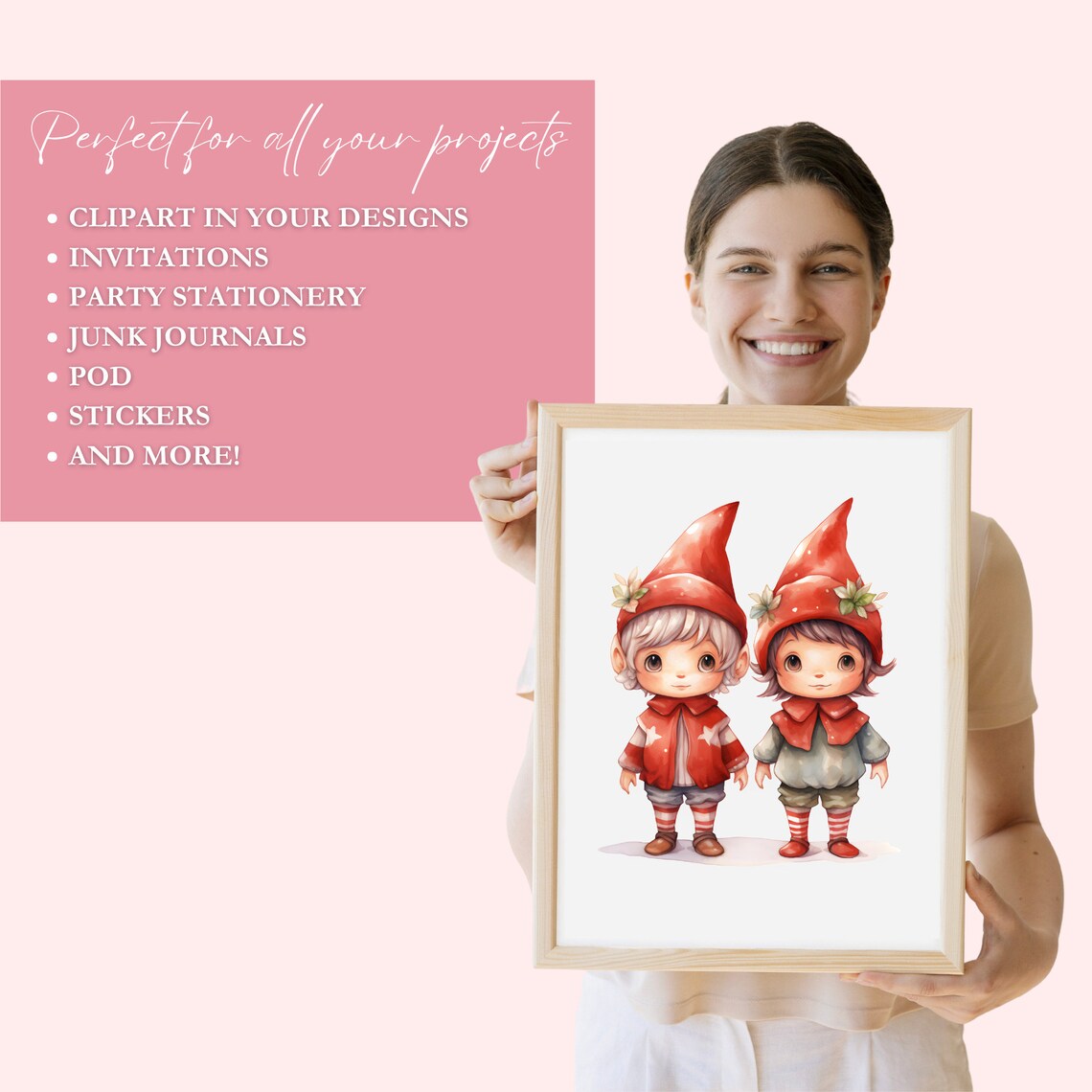 Christmas Boy Elves Clipart Transparent PNG Commercial Use Clip Art ...