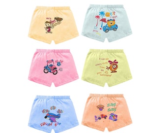 Multicolor Cotton Underwear/Shorty Bloomer For Kids Pack of 6