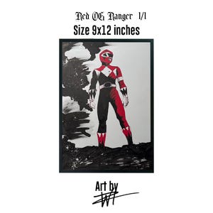 Red Mighty Morphing Power Ranger OG art by WIZ 1/1