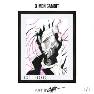 X-men Gambit Sketch By Wiz