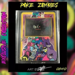 PokeZombies Custom Collection Art By WIZ 08/10 Gastly