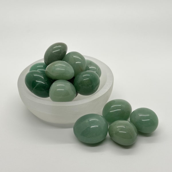 Green Aventurine Tumbled Stone | Green Aventurine Pocket Stone | Polished Green Aventurine | Intuitively Chosen 1-1.5 Inch