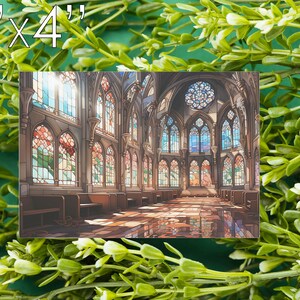 Printable Art - Heavenly Hues - Beautiful Stained Glass Windows in A