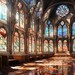 Printable Art - Heavenly Hues - Beautiful Stained Glass Windows in A