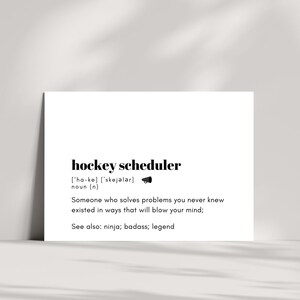 Hockey Scheduler - Cartão de agradecimento