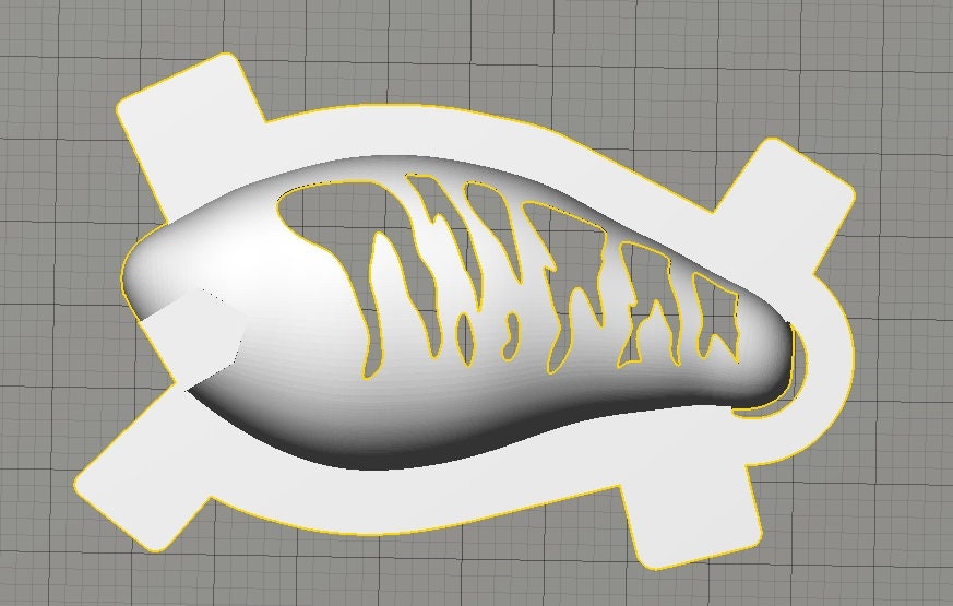 3d Fishing Lure Stencil 2.5 - Etsy