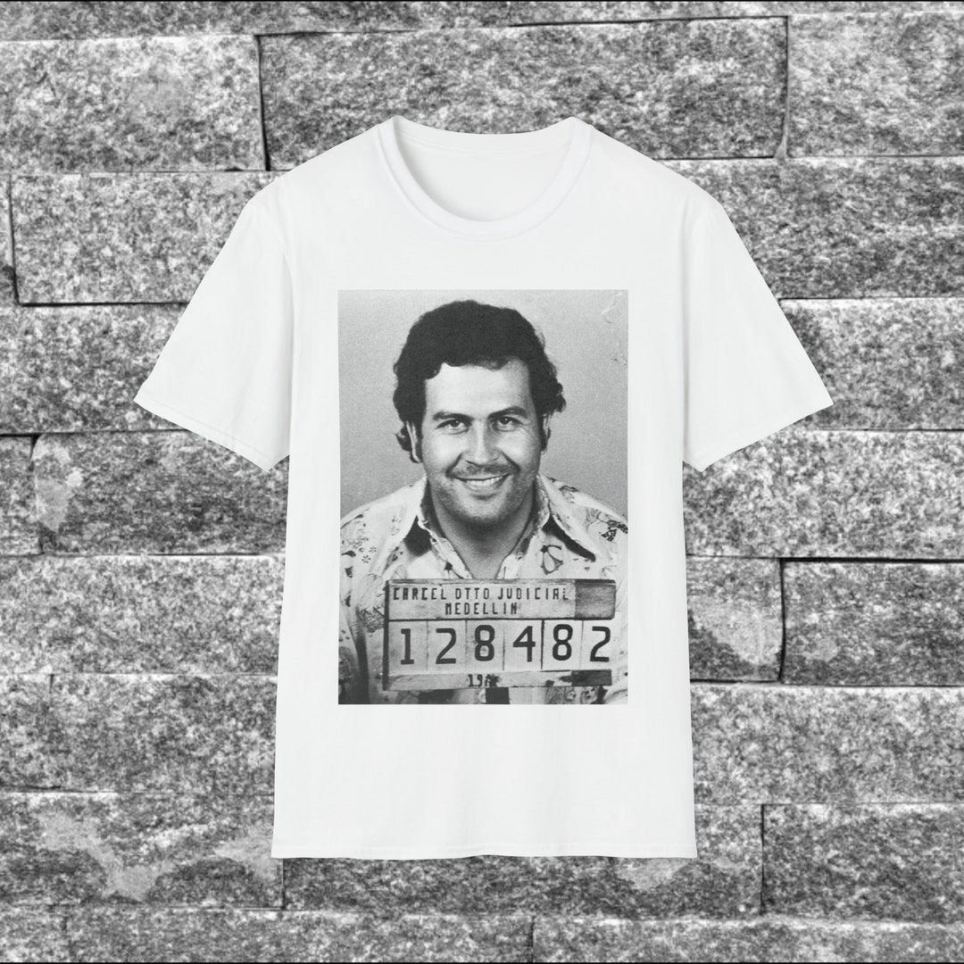 Pablo Escobar Mugshot Prison Jail Tshirt Mens Adult Womens Tee Etsy