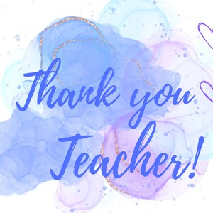 Teacher Card Ringraziamento Insegnante