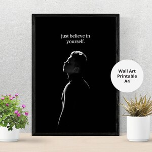 Believe in Yourself - Inspirational Sky Gazing Print