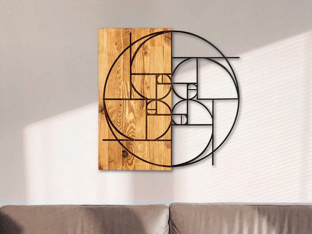 Golden Ratio Wall Art, Golden Ratio Metal Wood Wall Art, Golden Ratio Wall Art Etsy