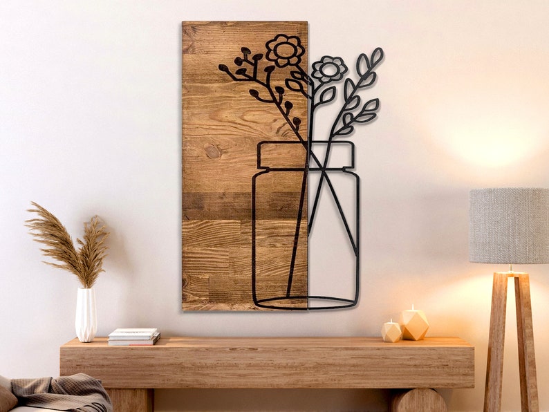 Vase Wall Art, Vase Metal Wall Art Etsy