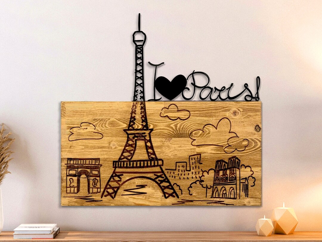 Paris Wall Art, Paris Metal Wall Art, Paris Wood Art, Paris Decor Etsy