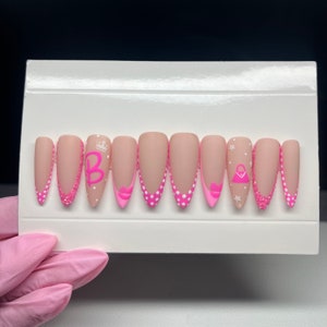 Barbie Press on Nails | Individuell | Barbie rosa | Rosa Nägel | Individuell