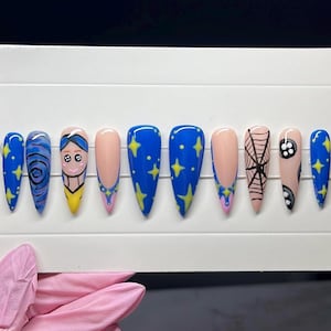 Coraline Press on nails | Custom | Halloween