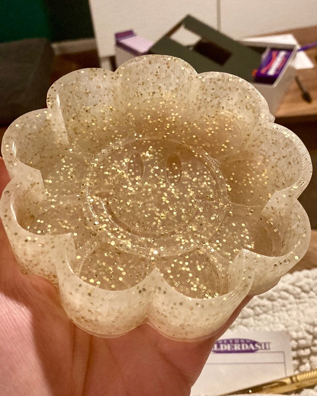 Smiley Flower Silicone Freshie Mold Flower Mold, Silicon Freshie Molds