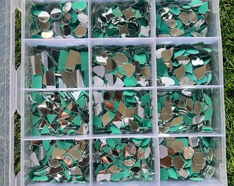 3100+ Pieces of Mirror For Mandala ART and Lippan art ,Fancy Shape Mirror, Fancy mirror,mirror art kit,lippan art set