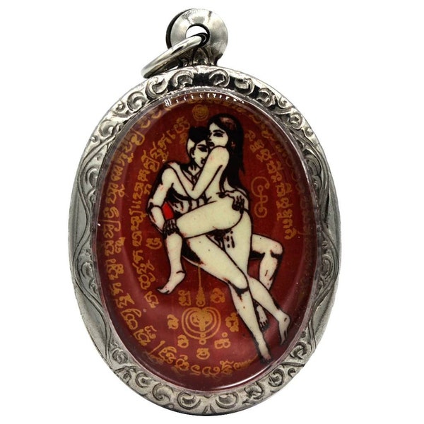 The Best  Amulet Lucky Magic Locket Inn Koo  Love  Man in Love Women Mahasanaeh Amulet By Aj.Tonrak Salakyant