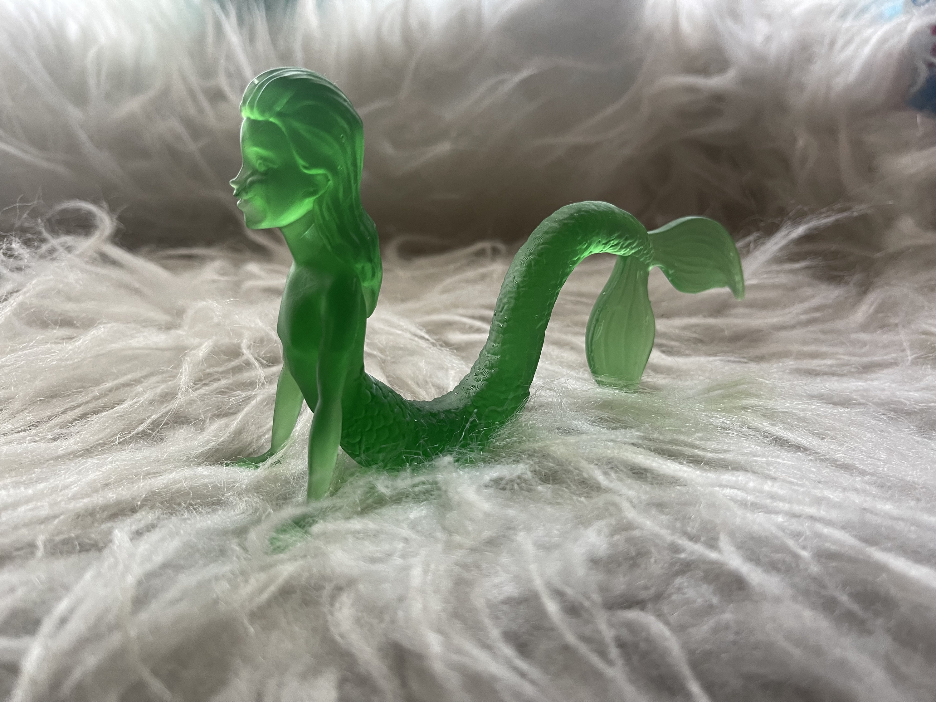 Handmade Replica the Little Mermaid Figurine Jade Etsy